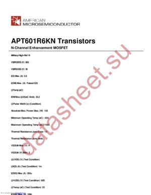 APT601R6KN datasheet  