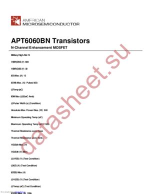 APT6060BN datasheet  