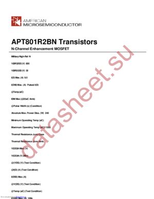 APT801R2BN datasheet  