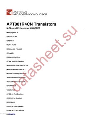 APT801R4CN datasheet  