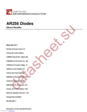 AR256 datasheet  