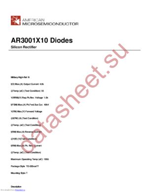 AR3001X10 datasheet  