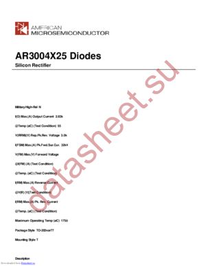 AR3004X25 datasheet  