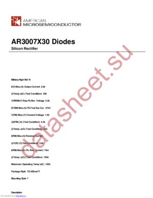 AR3007X30 datasheet  