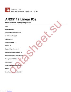 ARX5112 datasheet  