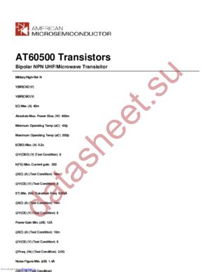 AT60500 datasheet  