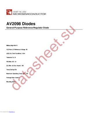 AV2098 datasheet  