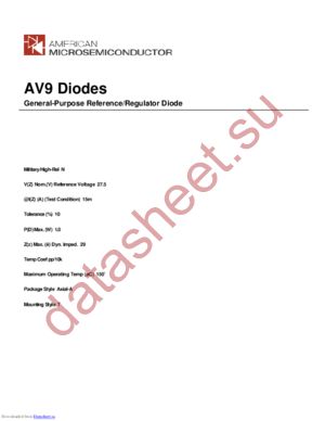 AV9 datasheet  