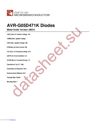 AVR-G05D471K datasheet  