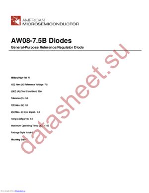 AW08-7.5B datasheet  