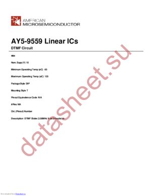 AY5-9559 datasheet  