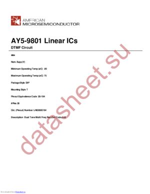 AY5-9801 datasheet  