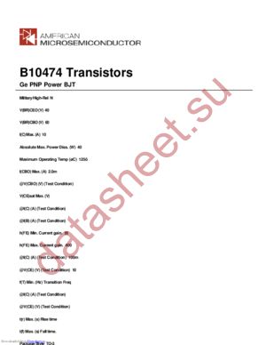 B10474 datasheet  