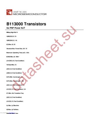 B113000 datasheet  