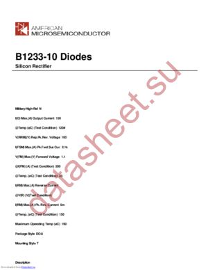 B1233-10 datasheet  