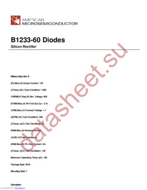 B1233-60 datasheet  
