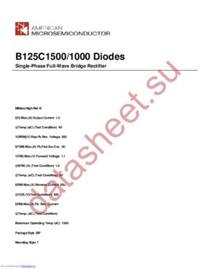 B125C1500/1000 datasheet  