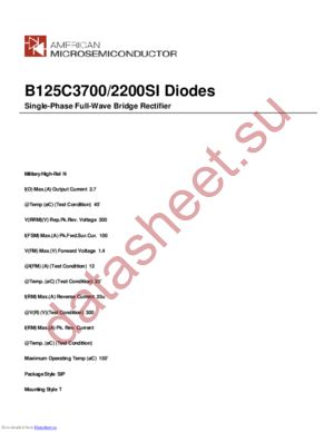 B125C3700/2200SI datasheet  