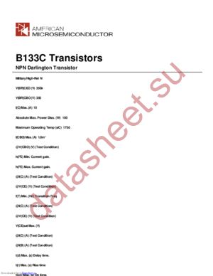 B133C datasheet  
