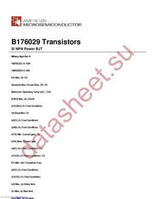 B176029 datasheet  