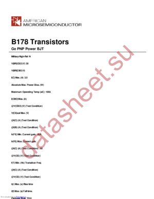 B178 datasheet  
