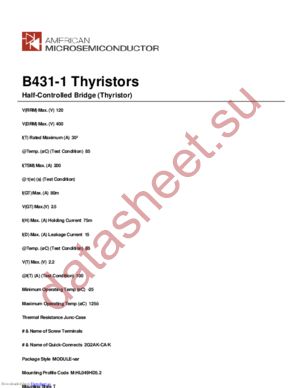 B431-1 datasheet  