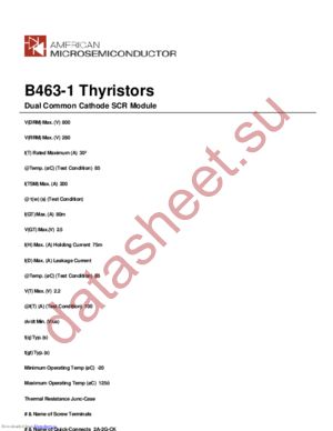 B463-1 datasheet  