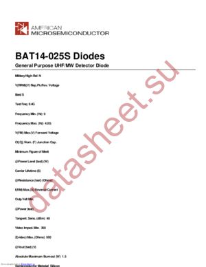 BAT14-025S datasheet  