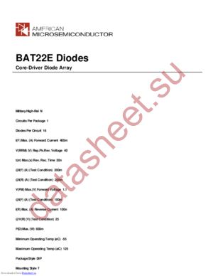 BAT22E datasheet  