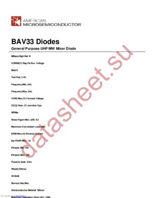 BAV33 datasheet  