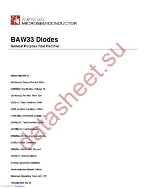 BAW33 datasheet  