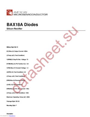 BAX18A datasheet  