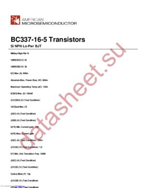 BC337-16-5 datasheet  