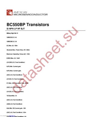 BC550BP datasheet  