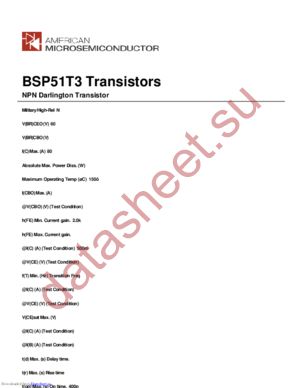 BSP51T3 datasheet  