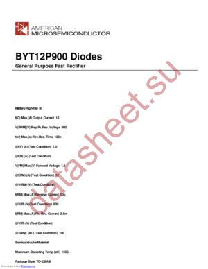 BYT12P900 datasheet  