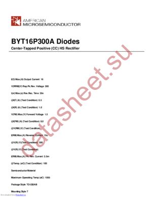 BYT16P300A datasheet  