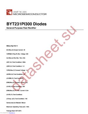 BYT231PI300 datasheet  