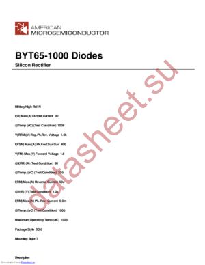 BYT65-1000 datasheet  