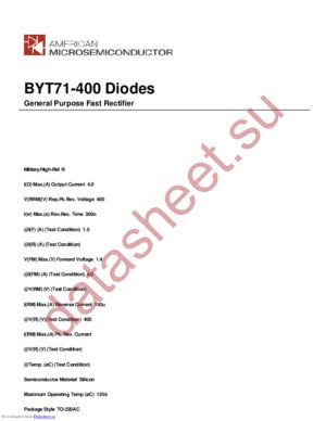BYT71-400 datasheet  