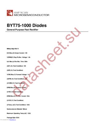BYT75-1000 datasheet  