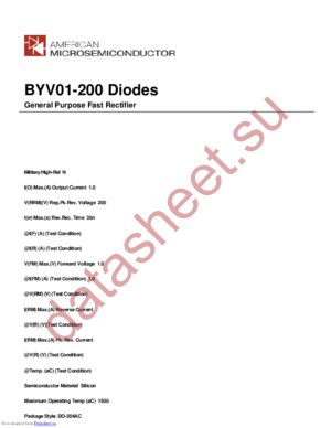 BYV01-200 datasheet  