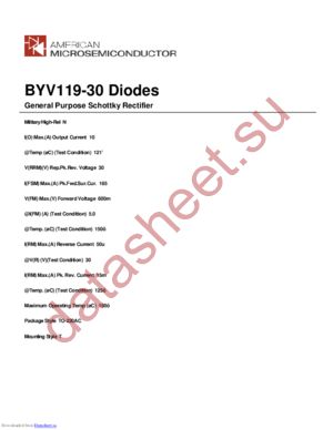 BYV119-30 datasheet  