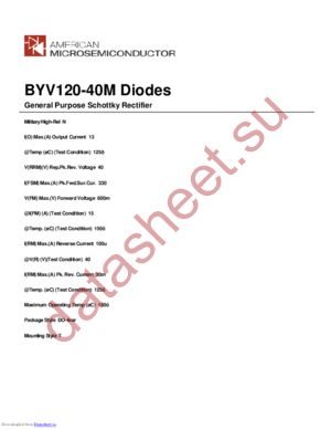 BYV120-40M datasheet  