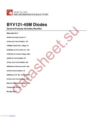 BYV121-45M datasheet  