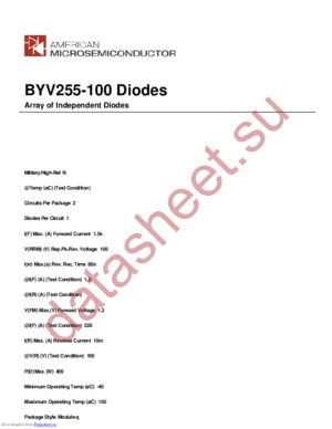 BYV255-100 datasheet  