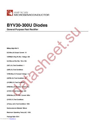 BYV30-300U datasheet  
