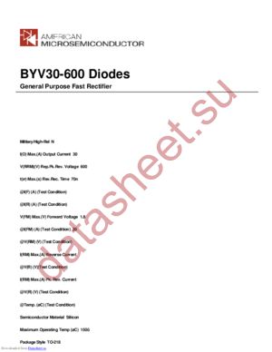 BYV30-600 datasheet  