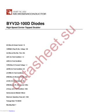 BYV32-100D datasheet  