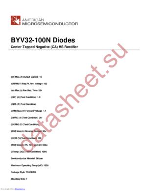 BYV32-100N datasheet  